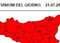 Protezione civile, allerta rossa domani in Sicilia per rischi incendio