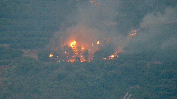 Allerta rossa per rischio incendi domani in sei province