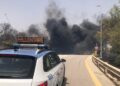 Incendio lungo l’ A19, intervento vigili del fuoco e polstrada