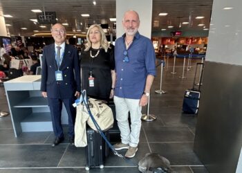 Primo volo Ita con cane di grossa taglia a Palermo
