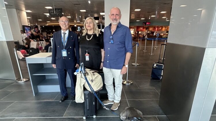 Primo volo Ita con cane di grossa taglia a Palermo