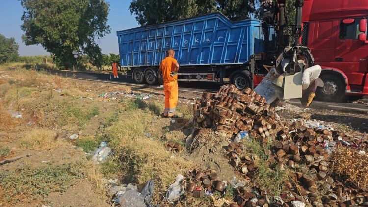 Scmc, bonificate microdiscariche su Sp 207, rimosse 4,5 tonnellate di rifiuti