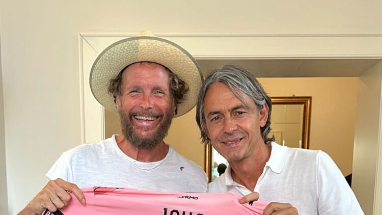 Jovanotti a Palermo con Inzaghi, ‘ho incontrato un mito’