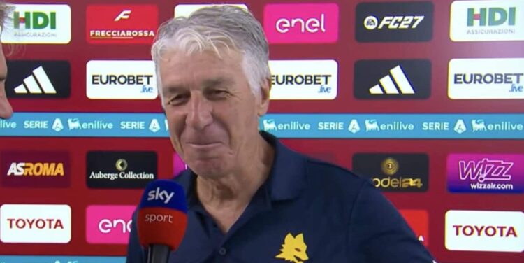 Gasperini: “La Roma ha dimostrato di crederci ma non abbiamo una squadra da Champions”