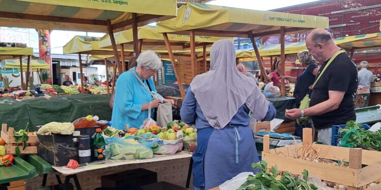 La rosa nel mercato di Markale